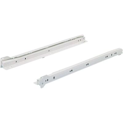 HETTICH FR402 Coulisses à galets - 350mm - Blanc - Supporte 25kg - Publicité HETTICH FR402 Coulisses à galets - 350mm - Blanc - Supporte 25kg - Publicité
