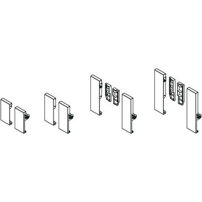 Conector frontal de aluminio Hettich - Altura 94mm Conector frontal de aluminio Hettich - Altura 94mm