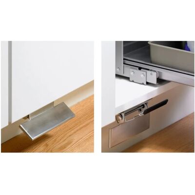 Hettich - Sistema de guía y pedal de acero inoxidable - Sistema de guía y pedal Hettich - Sistema de guía y pedal de acero inoxidable - Sistema de guía y pedal