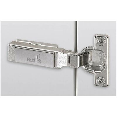 Hettich Charnières Nickel - 95° - Pour porte épaisseur 15-25mm - Acier - Intermat 9924 Hettich Charnières Nickel - 95° - Pour porte épaisseur 15-25mm - Acier - Intermat 9924
