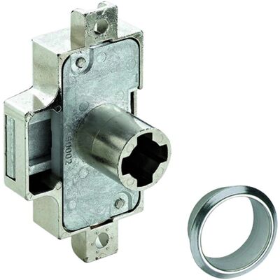 Hettich Prestige 2000 Serrure à cylindre pour meubles - Réversible - Finition nickelée - Publicité Hettich Prestige 2000 Serrure à cylindre pour meubles - Réversible - Finition nickelée - Publicité