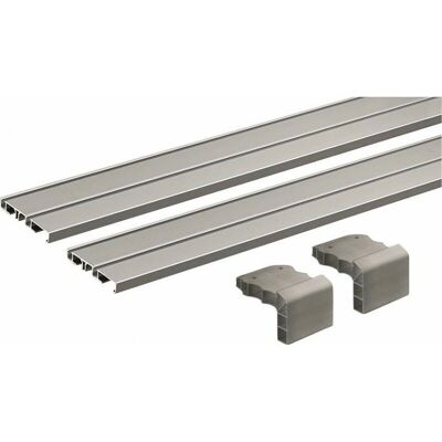 Hettich Conjunto de perfiles deslizantes - Para armarios 2/3 puertas Hettich Conjunto de perfiles deslizantes - Para armarios 2/3 puertas