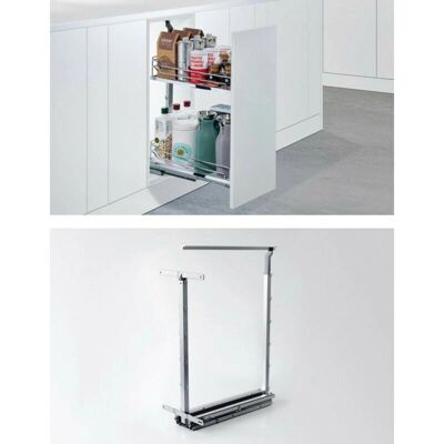 Hettich - Marco de soporte ajustable en altura, extensión completa - Accesorios de cocina Hettich - Marco de soporte ajustable en altura, extensión completa - Accesorios de cocina