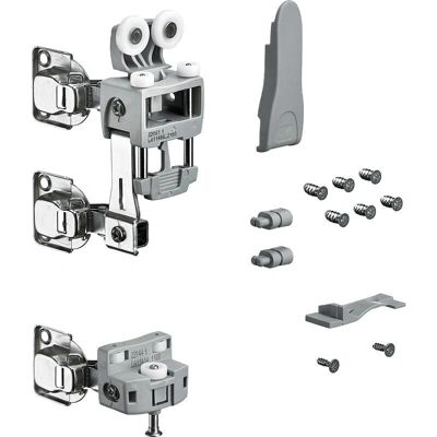 Herrajes para puertas correderas Hettich WingLine L - 25kg Gris Izquierda Herrajes para puertas correderas Hettich WingLine L - 25kg Gris Izquierda