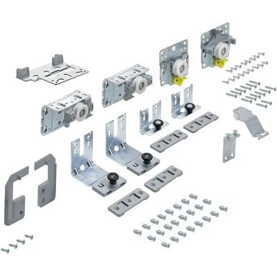 Set porta scorrevole Hettich TopLine L - 2 Porte, 18-30mm, Destra Set porta scorrevole Hettich TopLine L - 2 Porte, 18-30mm, Destra