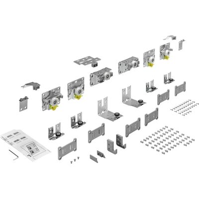 Hettich 9242713 Schubladenauszug - Max 50kg, Verzinkt, 18-30mm, 3-türig Hettich 9242713 Schubladenauszug - Max 50kg, Verzinkt, 18-30mm, 3-türig