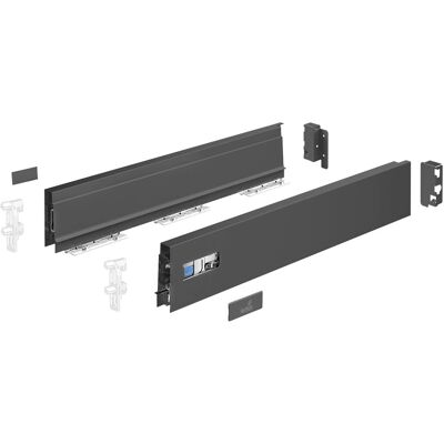 Hettich 9307125 Tiroir - Simple, 420 mm, Anthracite Hettich 9307125 Tiroir - Simple, 420 mm, Anthracite