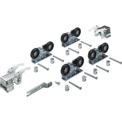 Hettich TopLine 1 Juego de herrajes para puertas correderas - Para 2 puertas Hettich TopLine 1 Juego de herrajes para puertas correderas - Para 2 puertas