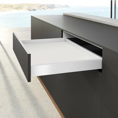 Conjunto de marco de cajón Hettich AvanTech YOU - 450mm, 77mm - Blanco Conjunto de marco de cajón Hettich AvanTech YOU - 450mm, 77mm - Blanco