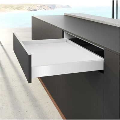 Hettich AvanTech YOU Schubkastenzarge - 550mm, 77mm - Stahl, Weiß Hettich AvanTech YOU Schubkastenzarge - 550mm, 77mm - Stahl, Weiß