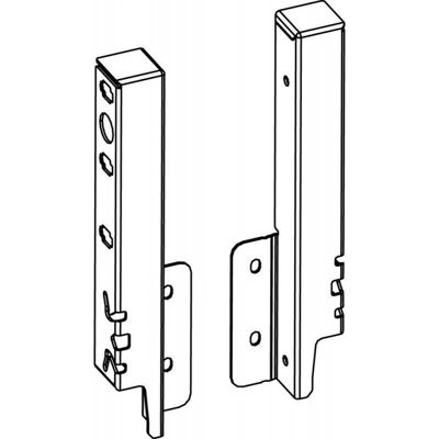 HETTICH Ensemble de connecteurs ArciTech pour paroi arrière - Blanc - 186 mm HETTICH Ensemble de connecteurs ArciTech pour paroi arrière - Blanc - 186 mm