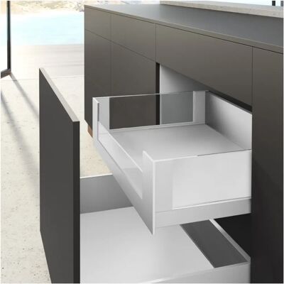 Perfil de soporte HETTICH para fachada interior - 2000 mm Blanco Perfil de soporte HETTICH para fachada interior - 2000 mm Blanco