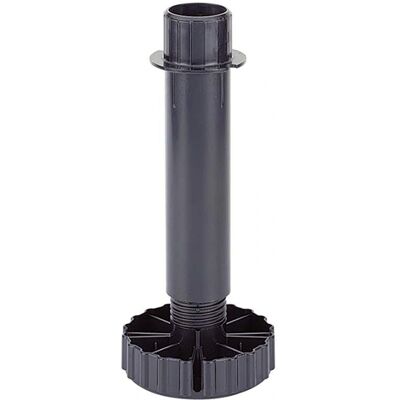Hettich Sockelfuß - Verstellbar Schwarz Kunststoff - 130mm Höhe - Tragkraft 450kg Hettich Sockelfuß - Verstellbar Schwarz Kunststoff - 130mm Höhe - Tragkraft 450kg