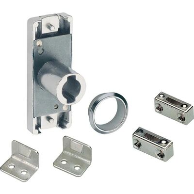 Hettich - Muebles - Juego de cerradura de barra cilíndrica, Prestige 2000 77892, Plateado - Juego de cerraduras Hettich - Muebles - Juego de cerradura de barra cilíndrica, Prestige 2000 77892, Plateado - Juego de cerraduras