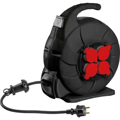 WEINGÄRTNER WG 40405 - Kabeltrommel - 15 m - Rot/Schwarz WEINGÄRTNER WG 40405 - Kabeltrommel - 15 m - Rot/Schwarz