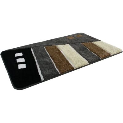 KINZLER Gembloux Badematte - Rechteckig, 70x110cm, Mikrofaser, Schwarz KINZLER Gembloux Badematte - Rechteckig, 70x110cm, Mikrofaser, Schwarz