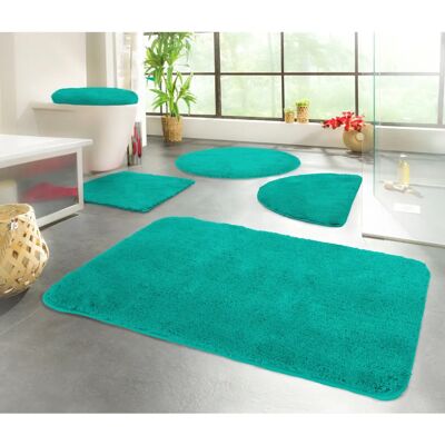 KINZLER Chaozhou Mikrofasermatte - Grün - Rechteck 55x50cm - Badteppich KINZLER Chaozhou Mikrofasermatte - Grün - Rechteck 55x50cm - Badteppich