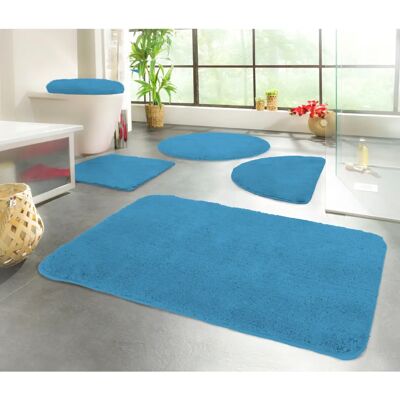 KINZLER Chaozhou Mikrofasermatte - Badematte - Blau - 20mm - Rechteckig KINZLER Chaozhou Mikrofasermatte - Badematte - Blau - 20mm - Rechteckig