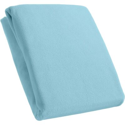 KUM Mikrofaser-Fleece Spannbettlaken - 90-100cm x 200cm - Blau KUM Mikrofaser-Fleece Spannbettlaken - 90-100cm x 200cm - Blau