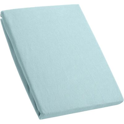 KUM Premium Jersey Spannbettlaken - 180-200x200 cm - hellblau - Spannbettlaken KUM Premium Jersey Spannbettlaken - 180-200x200 cm - hellblau - Spannbettlaken