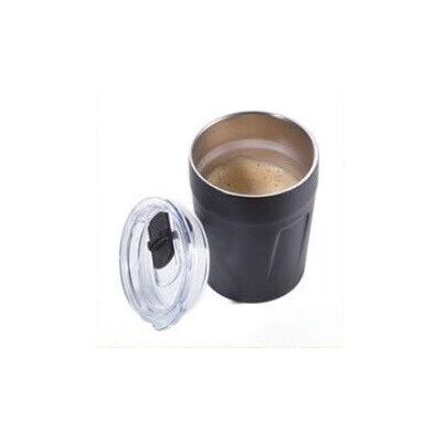 Troika Schwarzer Edelstahl Reisebecher - Doppelwandig 160ml Troika Schwarzer Edelstahl Reisebecher - Doppelwandig 160ml