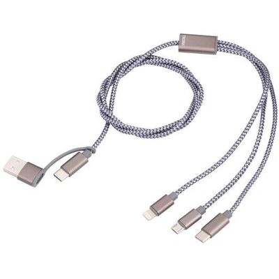 TROIKA - CBL30/GY - 1 m - Grau - USB Kabel TROIKA - CBL30/GY - 1 m - Grau - USB Kabel