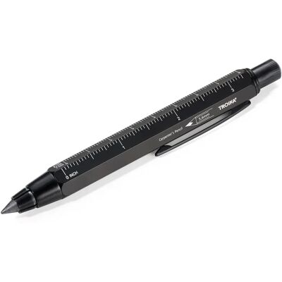 Troika Construction Pro - Lápis de carpinteiro com régua e apontador Troika Construction Pro - Lápis de carpinteiro com régua e apontador
