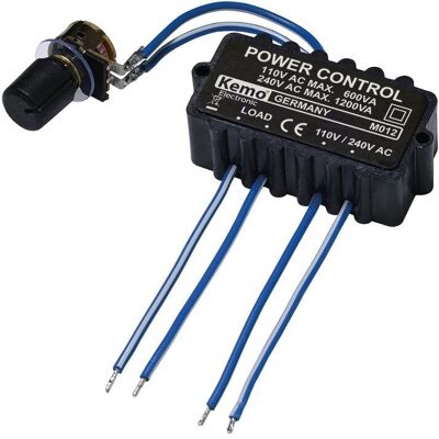Regulador de potência Kemo M012 - 110-240V, 3A Regulador de potência Kemo M012 - 110-240V, 3A