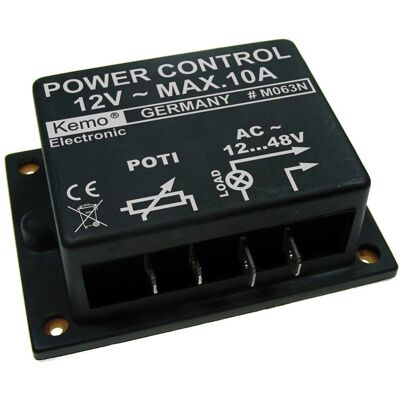 Módulo dimmer Kemo M063N - Controla motores e lâmpadas 12V/AC Módulo dimmer Kemo M063N - Controla motores e lâmpadas 12V/AC