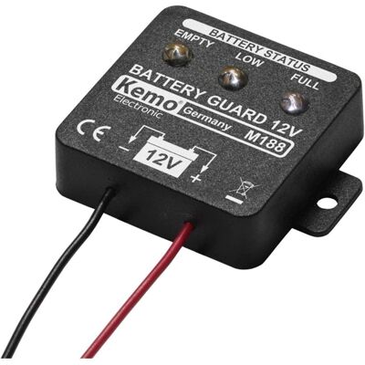 Kemo M188 Batterijcontroller - 12 V - Laag Verbruik Kemo M188 Batterijcontroller - 12 V - Laag Verbruik