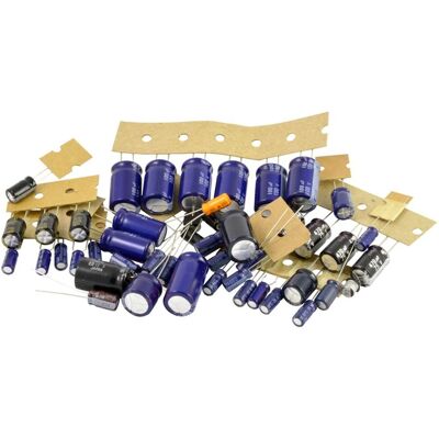 Conjunto de Condensadores Eletrolíticos Kemo S005 - 50 Peças Conjunto de Condensadores Eletrolíticos Kemo S005 - 50 Peças