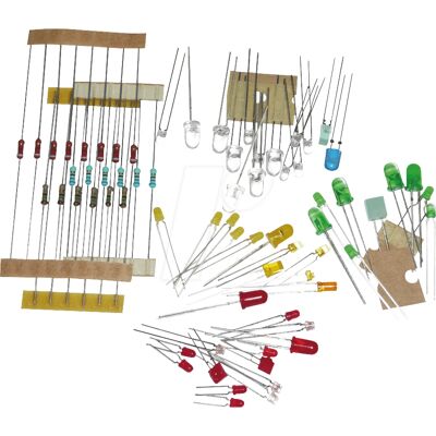 KEMO S93 - Sortiment, LEDs & Widerstände - Elektronik-Set KEMO S93 - Sortiment, LEDs & Widerstände - Elektronik-Set