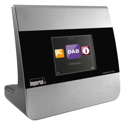 Imperial DABMAN i400 Silver - Kompakt hybridradio med multiroom-streaming Imperial DABMAN i400 Silver - Kompakt hybridradio med multiroom-streaming