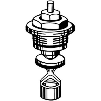 Heimeier Thermostat-Teil - 0037-02.300 - Oberteil mit Tauchrohr - Serie bis Mai 1981 Heimeier Thermostat-Teil - 0037-02.300 - Oberteil mit Tauchrohr - Serie bis Mai 1981