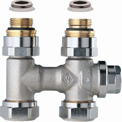 Heimeier Vekolux Radiatortilslutning - Mono-rør, Rp 1/2" Heimeier Vekolux Radiatortilslutning - Mono-rør, Rp 1/2"