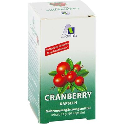 Avitale GmbH Cranberry Kapseln - Nahrungsergänzungsmittel Avitale GmbH Cranberry Kapseln - Nahrungsergänzungsmittel