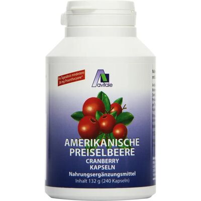 Avitale Kapsle z brusinek - Podpora pohody - 240 ks Avitale Kapsle z brusinek - Podpora pohody - 240 ks