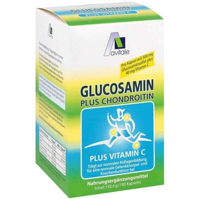 Avitale Glukosamin 500 mg + Chondroitin 400 mg Kapseln - Nahrungsergänzung Avitale Glukosamin 500 mg + Chondroitin 400 mg Kapseln - Nahrungsergänzung