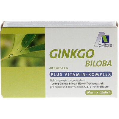Avitale Ginkgo 100 mg - Ginkgo biloba, vitamíny C, E, B1 Avitale Ginkgo 100 mg - Ginkgo biloba, vitamíny C, E, B1