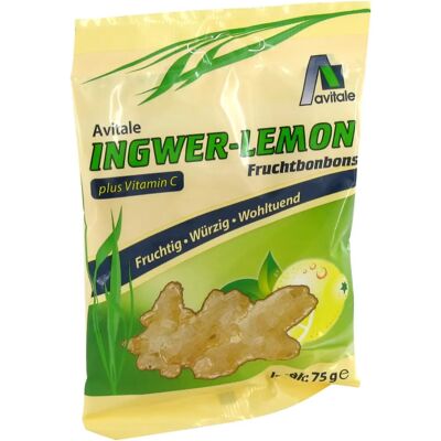 Avitale Ingwer Lemon Fruchtbonbons - Vitamin C Avitale Ingwer Lemon Fruchtbonbons - Vitamin C