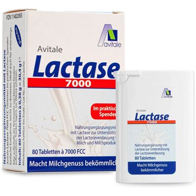 Avitale Lactase 7000 FCC - Nahrungsergänzung bei Laktoseunverträglichkeit Avitale Lactase 7000 FCC - Nahrungsergänzung bei Laktoseunverträglichkeit