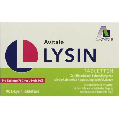 Avitale GmbH L-Lysin 750 mg Tabletten - Diätetisches Lebensmittel Avitale GmbH L-Lysin 750 mg Tabletten - Diätetisches Lebensmittel