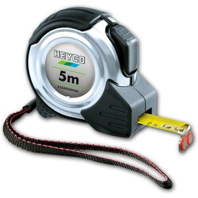 Heyco 1840500000 Maßband - 5M, Metall, Nylonbeschichtung, Magnetisch, Clip Heyco 1840500000 Maßband - 5M, Metall, Nylonbeschichtung, Magnetisch, Clip