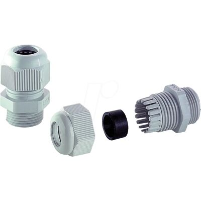 Jacob Kabelverschraubung - IP68, 5-10mm, Lichtgrau RAL 7035 - Kabelverschraubung Jacob Kabelverschraubung - IP68, 5-10mm, Lichtgrau RAL 7035 - Kabelverschraubung