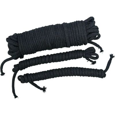 Ensemble Cordes de Bondage Bad Kitty - Noir - 3 pièces BDSM Ensemble Cordes de Bondage Bad Kitty - Noir - 3 pièces BDSM