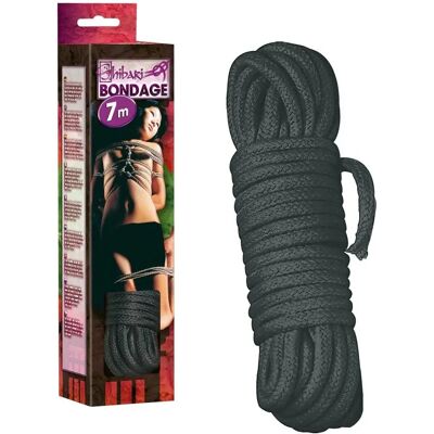 Shibari Bondage Rope - 7m Black Shibari Bondage Rope - 7m Black