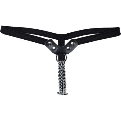 Onbekende Vrouwelijke Ketting G-String - Zwart - Sensueel Genot Onbekende Vrouwelijke Ketting G-String - Zwart - Sensueel Genot