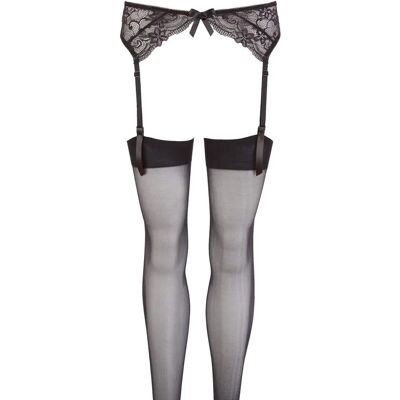 COTTELLI COLLECTION Rypytetty pitsihihna - Musta M/L COTTELLI COLLECTION Rypytetty pitsihihna - Musta M/L
