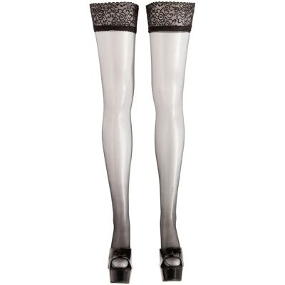 Cottelli Collection Stockings & Hosiery Floral Black L Cottelli Collection Stockings & Hosiery Floral Black L