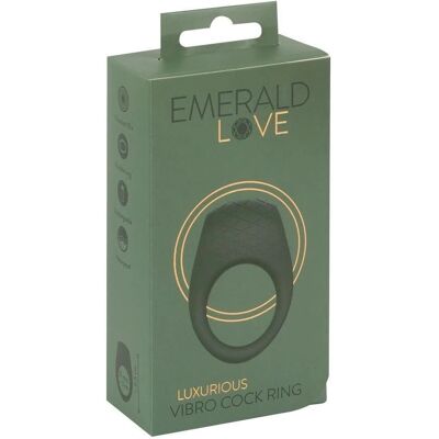 Emerald Love Anello Vibrante di Lusso - Impermeabile, Verde, 10 Modalità Emerald Love Anello Vibrante di Lusso - Impermeabile, Verde, 10 Modalità